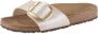 BIRKENSTOCK Slippers Dames Madrid Big Buckle Dames Maat: 38 Materiaal: Leer Kleur: Wit - Thumbnail 7