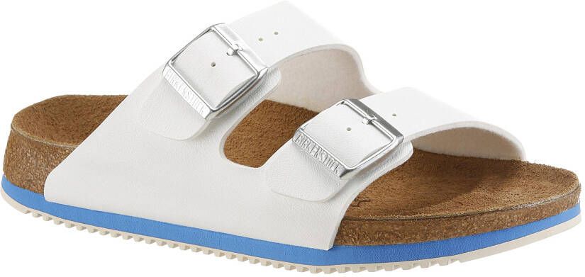 Birkenstock Werkschoenen Arizona SL slippers met olie- en vetbestendige grip-loopzool