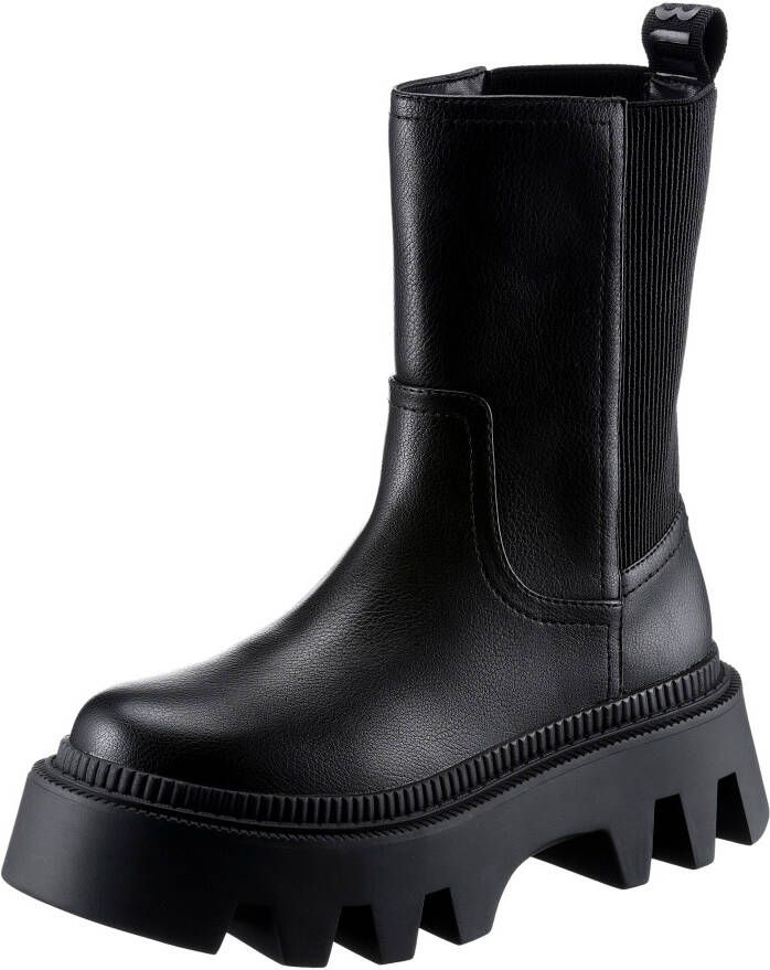 Buffalo Chelsea-boots FLORA CHELSEA HI met aantreklus