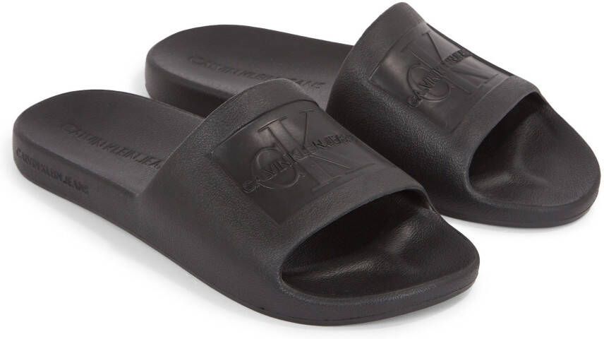 Calvin Klein Badslippers SLIDE MONOGRAM DEBOSSED EVA