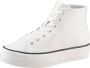 Calvin Klein Plateausneakers BOLD VULC FLATF MID LTH IN high top sneaker veterschoenen met ck-logo op de hak - Thumbnail 1