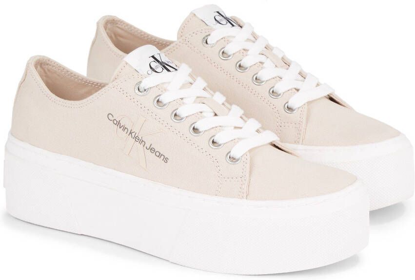 Calvin Klein Plateausneakers JENNA 19T *I met logo-opdruk vrijetijdsschoen halfschoen veterschoen