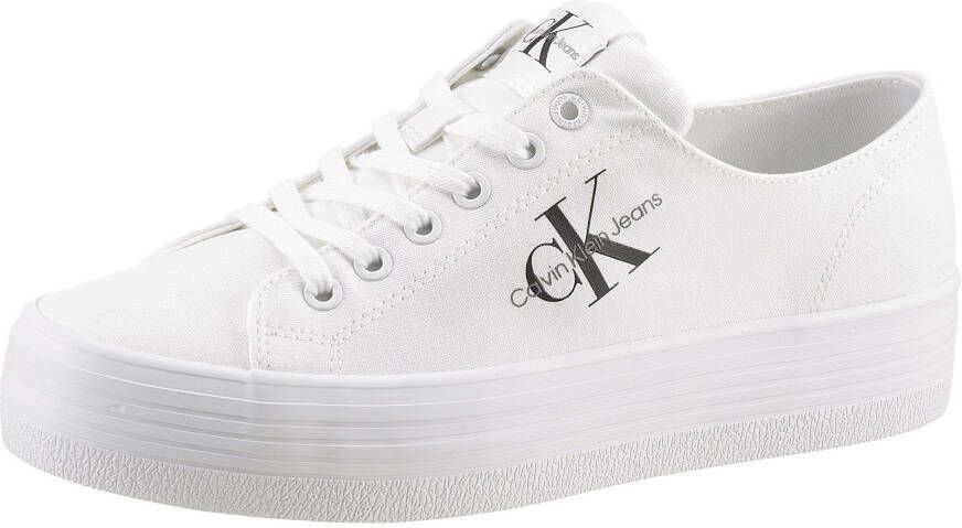 Calvin Klein Plateausneakers SHIVARY 16T in tijdloze uitstraling vrijetijdsschoen halfschoen veterschoen