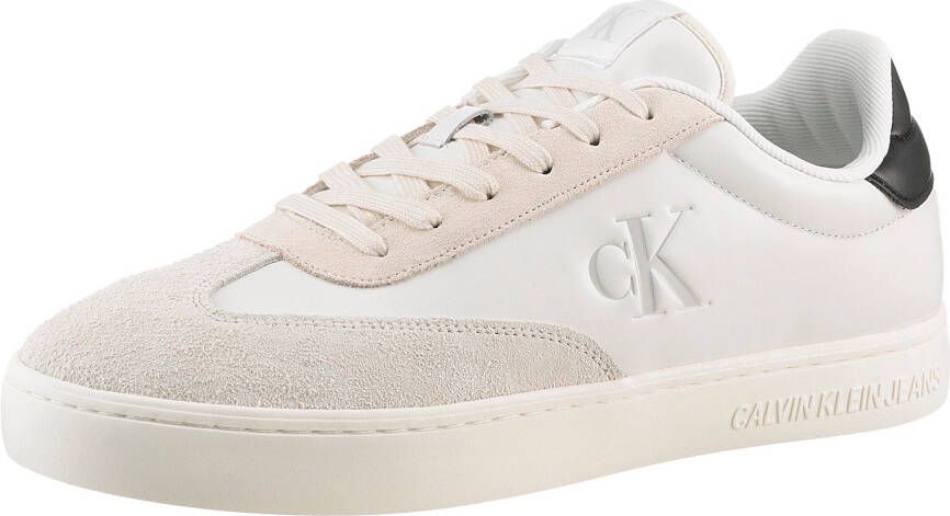 Calvin Klein Sneakers CLASSIC CUPLOW LACEUP LTH FAD basket sneakers veterschoen vrijetijdsschoen met zachte schaprand