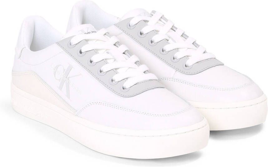 Calvin Klein Sneakers CLASSIC CUPSOLE LOW LACE LTH ML met logo-opdruk vrijetijdsschoen halfschoen veterschoen