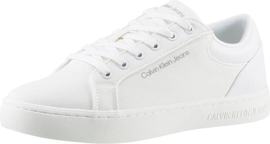 Calvin Klein Sneakers CLASSIC CUPSOLE LOW LTH IN DC met zijlogo vrijetijdsschoen halve schoen veterschoen