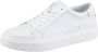 Calvin Klein Sportieve Leren Sneakers voor Mannen White Heren - Thumbnail 1