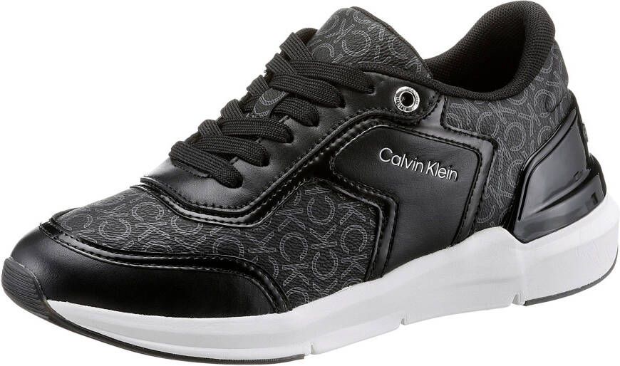 Calvin Klein Sneakers FLEXI RUNNER LACE UP MONO MIX met logo-initialen