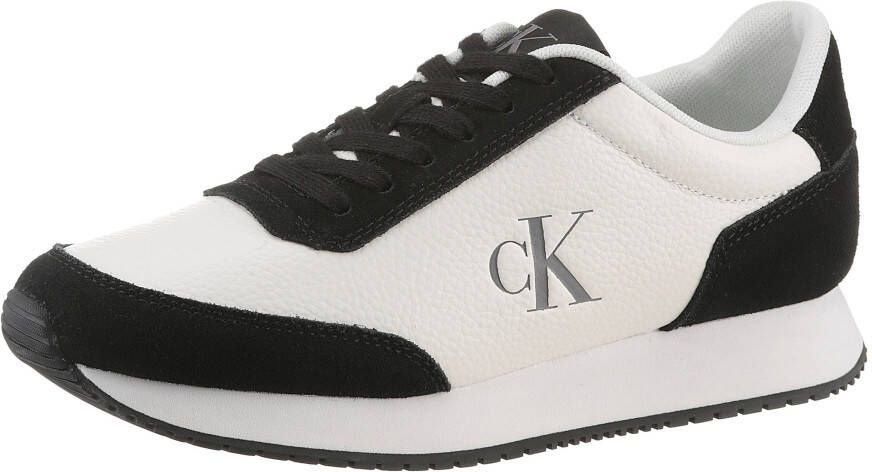 Calvin Klein Sneakers RUNNER LACEUP LOW MIX MG vrijetijdsschoen lage schoen veterschoen met zij ck-logo