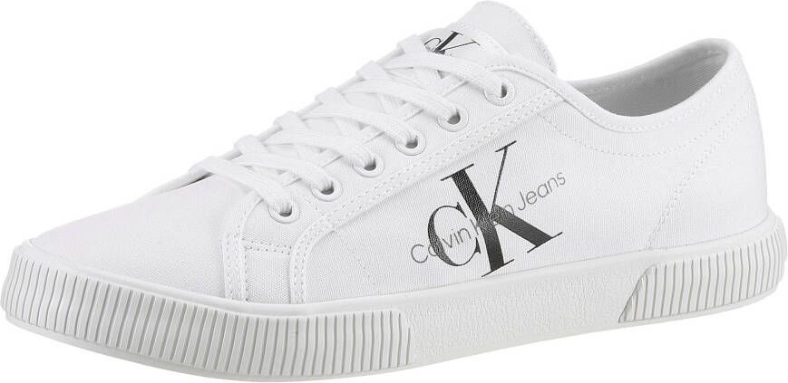 Calvin Klein Essentiële Witte Heren Sportschoenen White Heren - Foto 2