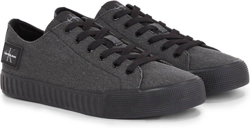 Calvin Klein Sneakers SKATER VULC LOW LACEUP CS ML DIF met label aan de hiel vrijetijdsschoen halfhoge schoen veterschoen