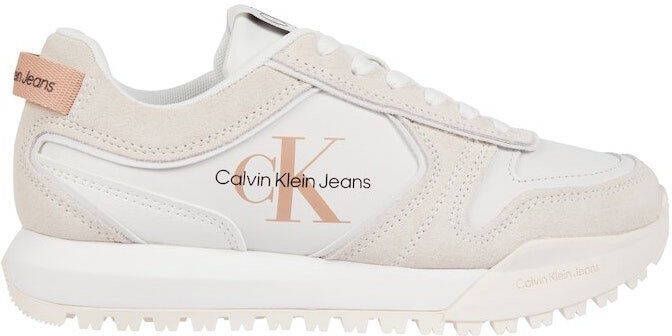 Calvin Klein Sneakers TOOTHY RUNNER IRREGULAR LINES W met zijlogo vrijetijdsschoen halve schoen veterschoen