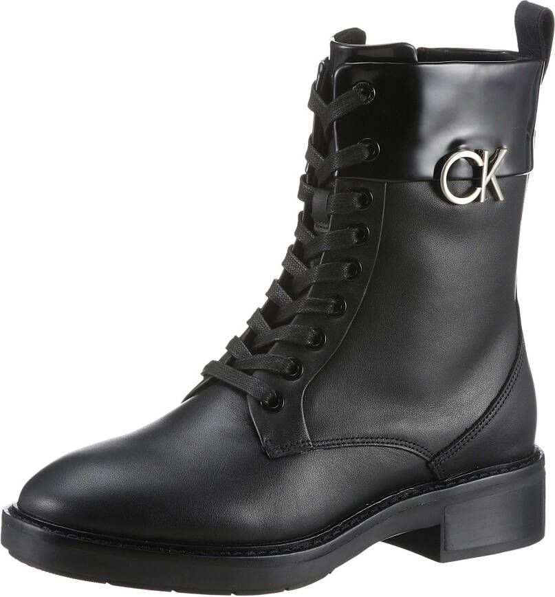 Calvin Klein Veterlaarsjes RUBBER SOLE COMBAT BOOT W HW