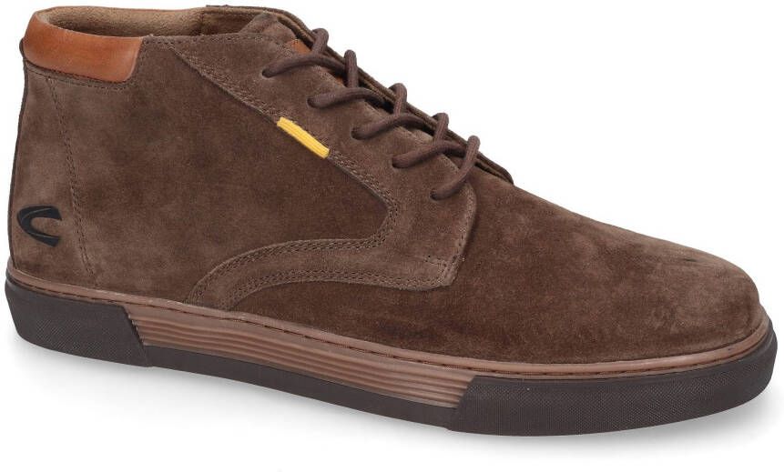 camel active Sneakers freizeitschoen veterschoenen high top sneaker met doorlopende zool