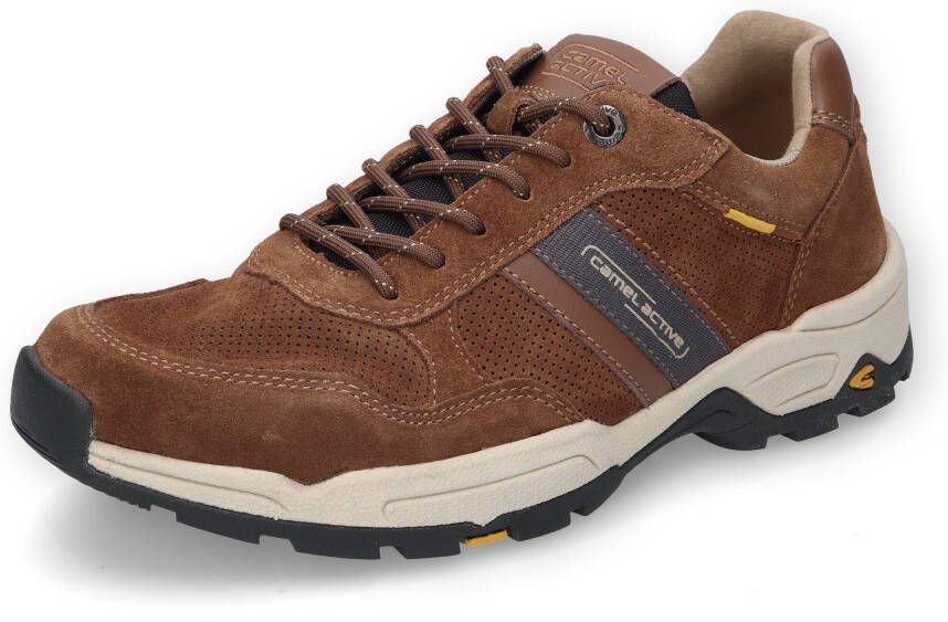 Camel active Sneakers met gepolsterde binnenzool vrijetijdsschoen halfschoen veterschoen