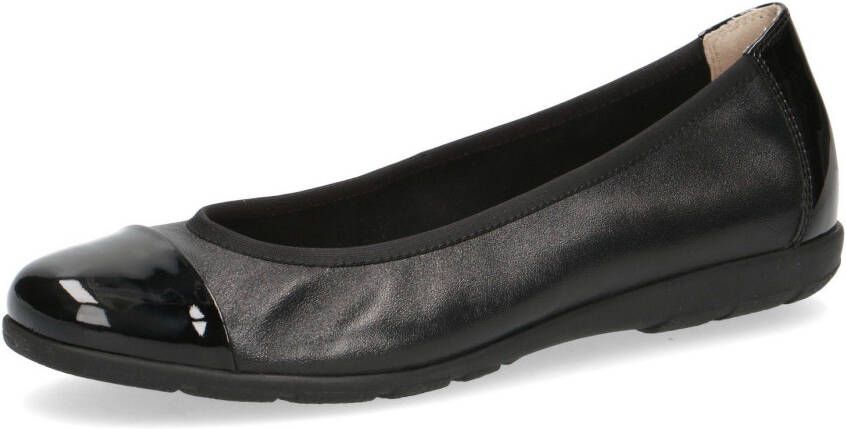 Caprice Ballerina's Loafer slipper feestdagsschoen met lakdetails