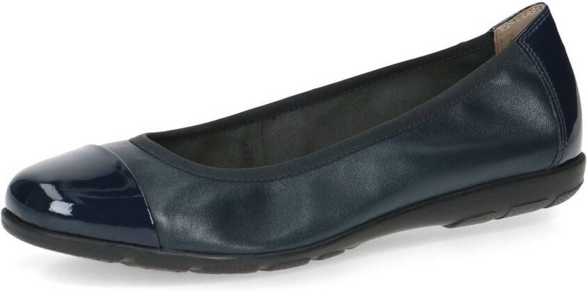 Caprice Ballerina's Loafer slipper feestdagsschoen met lakdetails