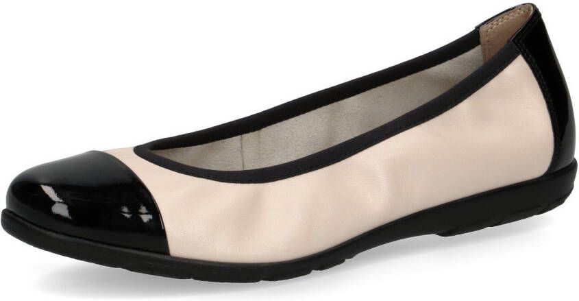 Caprice Ballerina's Loafer slipper feestdagsschoen met lakdetails