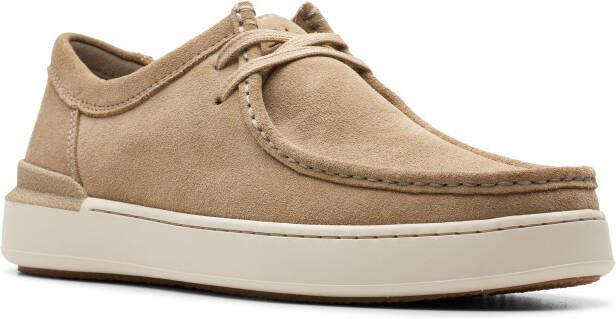 Clarks Veterschoenen Courtlite Seam Uitneembaar voetbed vrijetijdsschoen halfschoen veterschoen