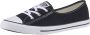 Converse Chuck Taylor All Star Ballet Lace Slip 566775C Vrouwen Zwart Sneakers - Thumbnail 2