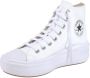 Converse CHUCK TAYLOR ALL STAR MOVE PLATFORM FUNDATIONAL LEATHER Wit - Thumbnail 2