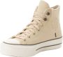 Converse Chuck Taylor All Star Lift Hi Sneakers Leren Sneaker Dames Beige - Thumbnail 3