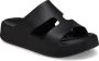 Crocs Badslippers Getaway Platform H-Strap zomerschoen slippers badschoen poolslides zachte binnenzool - Thumbnail 3