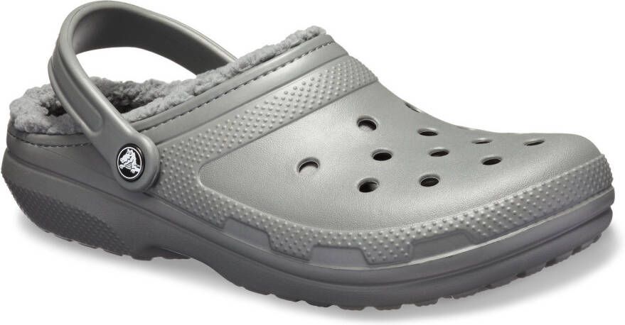 Crocs Pantoffels Classic Lined Clog tuin schoen slippers klomp met knuffelig nepleer