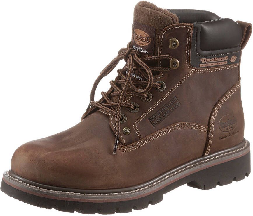 Dockers by Gerli Heren Winter Laarzen Schoenen Boots Gevoerd Bruin 23DA104 - Foto 2