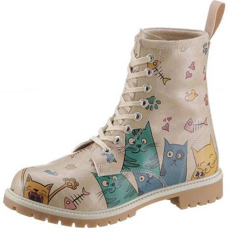 DOGO hoge veterschoenen Cat Lovers