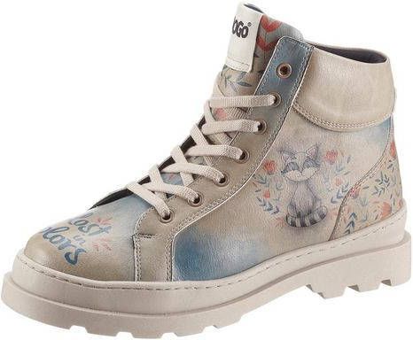 DOGO hoge veterschoenen Lost in Colors