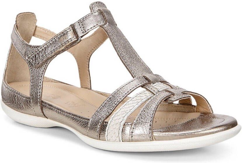 Ecco Sandalen Flash zomerschoen sandaal klittenbandschoen in metallic-look