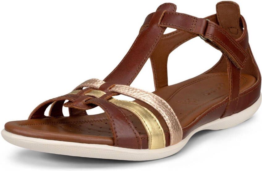 Ecco Sandalen Flash zomerschoen sandaal klittenbandschoen in metallic-look