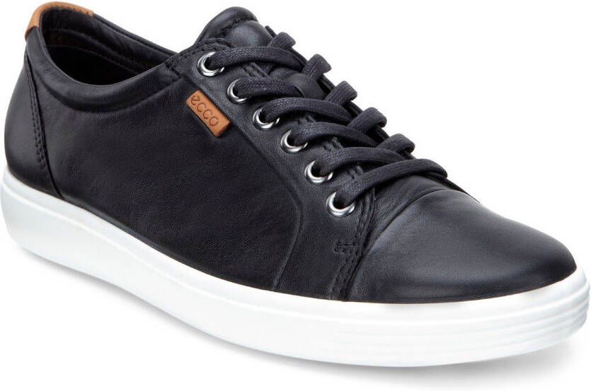 Ecco Sneakers SOFT 7 W met label vrijetijdsschoen halfhoge schoen veterschoen smalle vorm