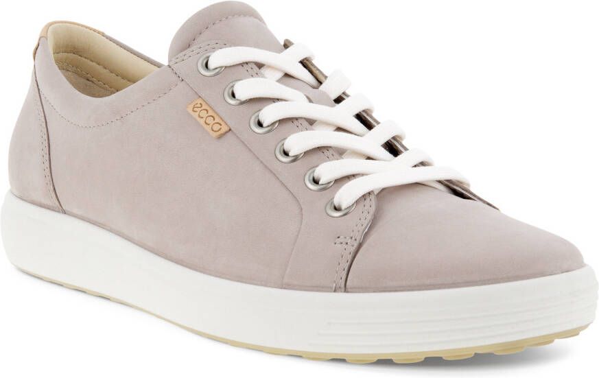 Ecco Sneakers SOFT 7 W met label vrijetijdsschoen halfhoge schoen veterschoen smalle vorm