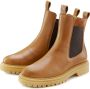 Elbsand Laarsjes Chelsea laarzen instaplaarzen bikerboots van leer - Thumbnail 1