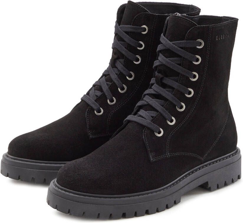 Elbsand Laarsjes Veterschoenen ritslaarzen biker boots leer profielzool