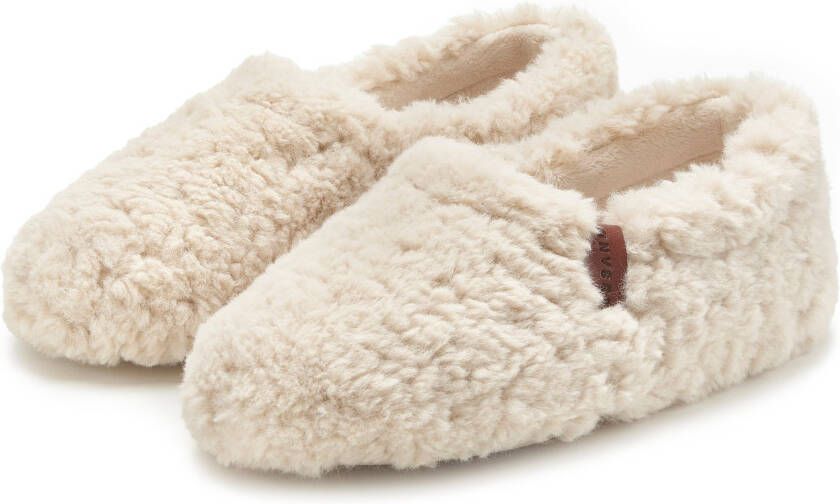 Elbsand Pantoffels met knuffelig faux fur pantoffel mule