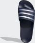 Adidas Originals Adilette badslippers donkerblauw zilver - Thumbnail 18