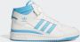 Adidas Mid-Top Forum Sneakers in Wit Blauw White Dames - Thumbnail 4