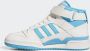 Adidas Mid-Top Forum Sneakers in Wit Blauw White Dames - Thumbnail 5