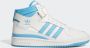 Adidas Mid-Top Forum Sneakers in Wit Blauw White Dames - Thumbnail 11