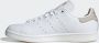 Adidas Originals Stan Smith Dames Cloud White Wonder Beige Silver Metallic- Dames Cloud White Wonder Beige Silver Metallic - Thumbnail 11