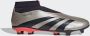 Adidas Predator League Laceless FG Platinum Metallic Aurora Black Turbo Platinum Metallic Aurora Black Turbo - Thumbnail 4