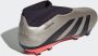 Adidas Predator League Laceless FG Platinum Metallic Aurora Black Turbo Platinum Metallic Aurora Black Turbo - Thumbnail 7