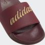 Adidas Performance Adilette Shower badslippers donkerrood goud - Thumbnail 11