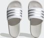 Adidas Women's Adilette Platform Slides Sandalen wit grijs - Thumbnail 5