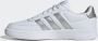 Adidas Breaknet 2.0 dames sneakers wit zilver Uitneembare zool - Thumbnail 17