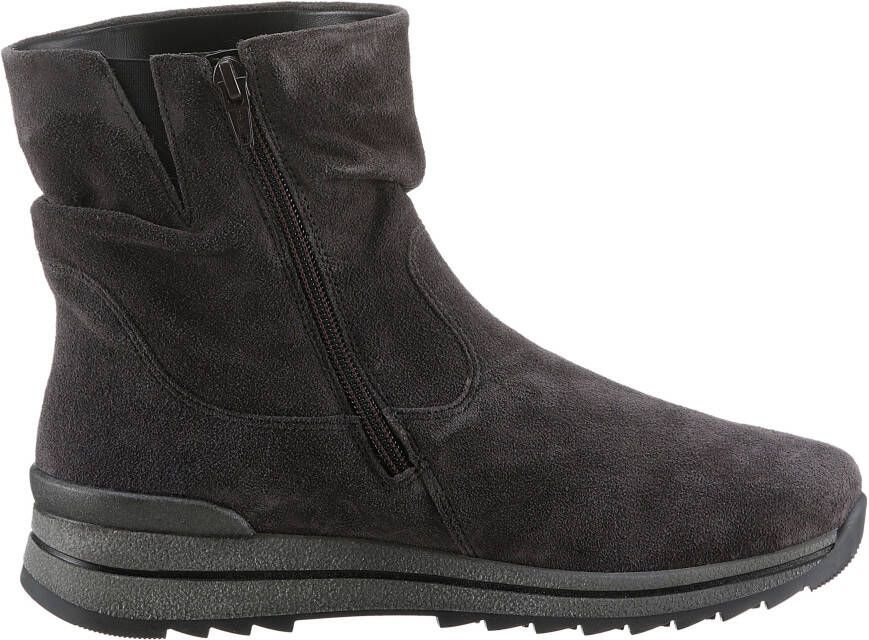 Ara Boots zonder sluiting OSAKA enkellaars wedge hak casual laarzen in comfort breedte h = zeer breed