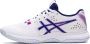 ASICS Gel-Tactic Dames Sportschoenen Volleybal Indoor wit paars - Thumbnail 3